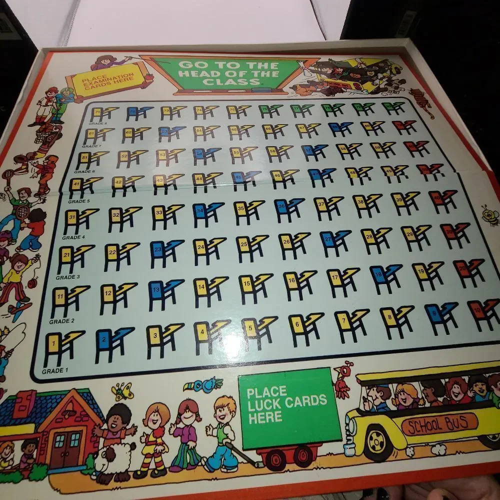 Retro Go To The Head of the Class Board Game